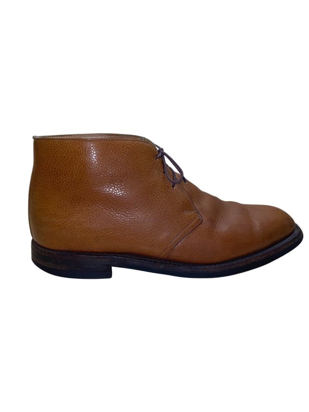 Crockett & Jones Men’s Brown Leather Lace-Up  Chiltern Chukka Boots Size 9D